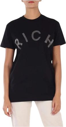 John Richmond T-shirt met korte mouwen - Dames - T-shirts - Zwart - S - Katoen - Tops