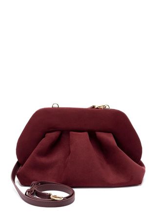 Themoirè Tia Suede Clutch