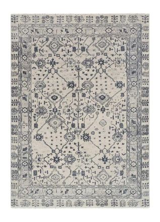 Atticgo Alfombra vintage azul / crema 133x190 cm