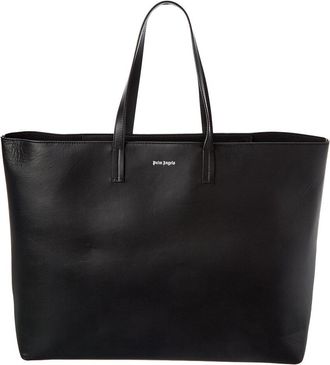 Palm Angels Classic Leather Shopping Tote