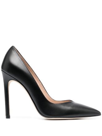Stuart Weitzman Anny 110 leren pumps - Zwart
