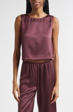 Leset Barb Crop Tank in Malbec at Nordstrom, Size X-Small