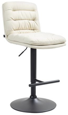 Clp Clp - Taburete De Bar Damar En Tela Crema Negro