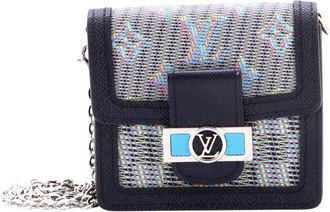 Louis Vuitton Black Damier Monogram Lv Pop Canvas Dauphine Bumbag Bb (Authentic Pre-Loved)