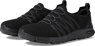 Skechers Arch Fit Sunny - Creative Pass Womens Shoes Black : 8.5 B - Medium, Synthetic