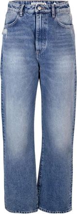 Icon Denim Los Angeles Blauwe High Waist Regular Fit Jeans - Dames - Regular Fit Jeans - Blauw - W26 - Katoen - Jeans