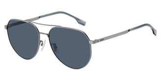 BOSS Boss 1473/F/SK Asian Fit R81/KU Mens Sunglasses Silver Size 61