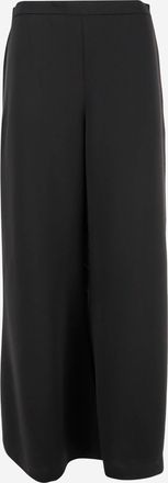 By Malene Birger Flared Leg High Waist Pants in Smooth Acetate Blend