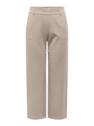 Only Culotte ONLY ONLPOPTRASH LIFE MW STRAIGHT CULOTTE PNT, Damen, Gr. XL, N-Gr, pure cashmere, Milano Rib, Obermaterial: 63% Viskose, 32% Nylon, 5% Elasth