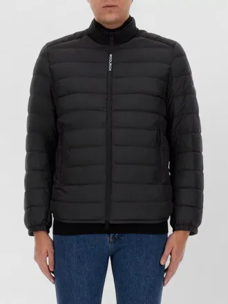 Woolrich padded jacket high collar logo detail