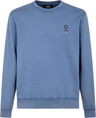 Suns Boards Gipo Dye Old Crewneck Sweatshirt - Heren - Sweatshirts - Blauw - 2XL - Katoen - Hoodies & sweatvesten