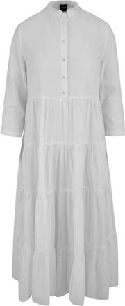 Aspesi Overhemdjurk - Dames - Shirt Kleedjes - Wit - XS - Katoen - Kleedjes