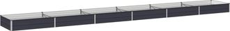 vidaXL Cama De Jard&iacute;n Elevada Gris Antracita 600 X 80 X 24 Cm Vidaxl