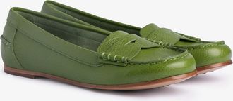 Pedro Garcia Loafer in green leather | Elba | Spring Summer 26 | PEDRO GARCIA
