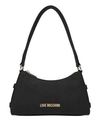 Love Moschino logo shoulder bag - women - Polyurethane - One Size - Black