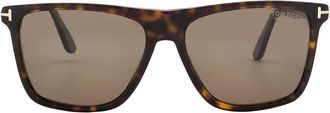 Tom Ford Fletcher Polarized Brown Square Mens Sunglasses FT0832 52H 57