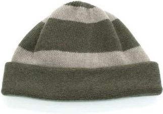 Portolano Stripe Cuff Beanie in Dark Khaki /Wood Smoke at Nordstrom Rack