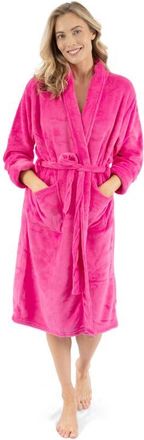 Leveret Womens Fleece Robe in Hot Pink at Nordstrom, Size X-Large