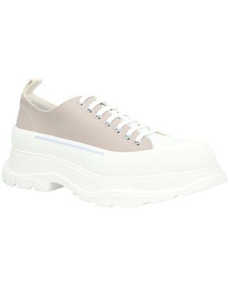 Alexander McQueen Alexander Mcqueen Mens Calfskin Tread Sneaker, Never Worn (Authentic Pre- Loved)