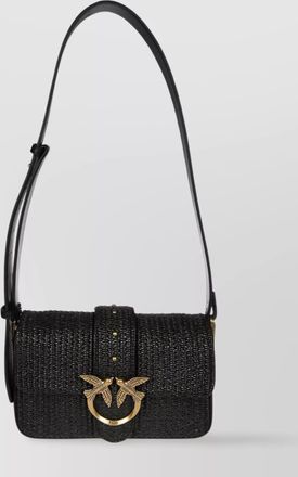 Pinko raffia shoulder bag