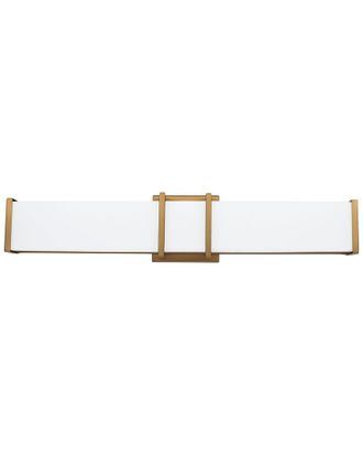 Eglo Eglo Tomero 1 Light Led Bath/Vanity Light With Brushed Gold Finish & White Acrylic Shade
