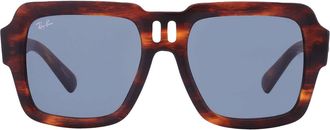 Ray-Ban Magellan Bio Based Dark Blue Square Unisex Sunglasses RB4408 139880 54