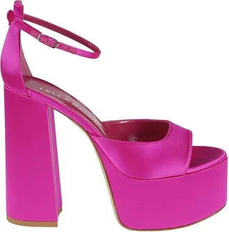 Lella Baldi High Heel Sandals, female, Pink, Size: 11 US Satin Sandals