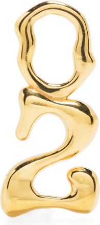 Maria Black Fluent letter Z charm - women - Gold Plated Silver - One Size