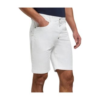 Dirk Bikkembergs Casual Shorts, male, White, Size: XL Bmp0140 Casual Shorts