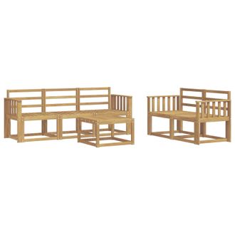 vidaXL Conjunto De Sof&aacute;s De Exterior 6 Pcs Blanco 59 X 59 X 37 Cm Vidaxl