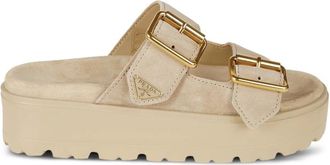 Prada Buckle Platform Sandals