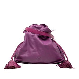 Loewe Pre-owned Womens Calfskin Flamenco Tassel 36 - Fuschia Leather - One Size