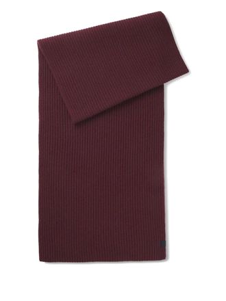 BOSS ribbed scarf - men - Virgin Wool/Cashmere - One Size - Red