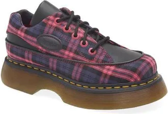 Dr. Martens Buzz 5i Mixed Media Platform Sneaker in Black+Pink at Nordstrom, Size 6Us