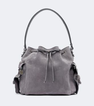 Acne Studios Bolso saco Multipocket Medium de ante