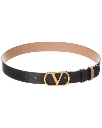 Valentino Vlogo Signature Reversible Leather Belt