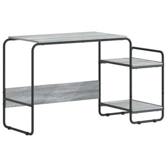 vidaXL Escritorio Con Almacenamiento Sonoma Gris 131,5 X 50 X 75,5 Cm Vidaxl