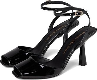 Stuart Weitzman Val Sandal 85 Womens Sandals Black : 10.5 M, Leather