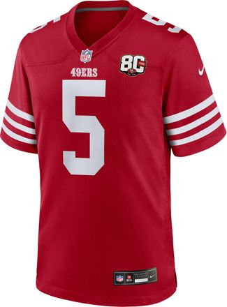 Nike Mike Evans San Francisco 49ers 80th Anniversary Nike Mens NFL Game Jersey in Red | 67NMSAGH9BF-E6E