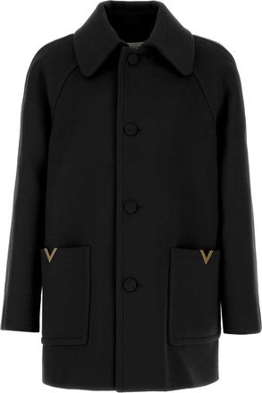 Valentino Garavani Black Wool Coat