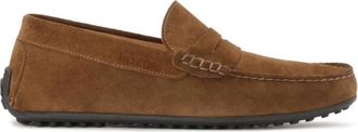 Kazar Bruine su&egrave;de mocassins op een comfortabele zool. Dit product valt groot uit. - Heren - Loafers - Bruin - 40 EU - Su&egrave;de - Schoenen