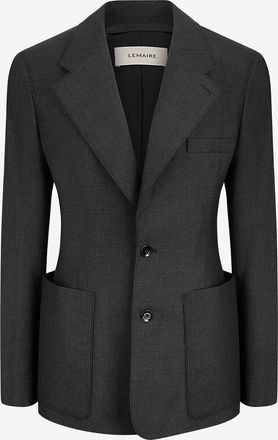 Christophe Lemaire Taillierter einreihiger Wollmix-Blazer