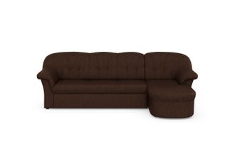 Domo Collection Ecksofa »Pegnitz, elegante Rückensteppung, kompakte Stellmasse 238/141cm, L-Form« wahlweise mit Bettfunktion