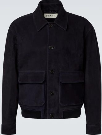 Frame Denim Suede blouson jacket