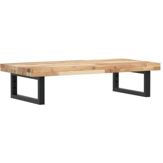 vidaXL Estante De Lavabo De Pared Acero Y Madera Maciza De Acacia Vidaxl