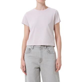 A Gold E Adine Shrunken Supima Cotton T-Shirt in Rosewater Lilac at Nordstrom, Size X-Large