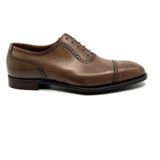 Crockett & Jones Richelieu Albany - Heren - Nette schoenen - Bruin - 41 1/2 EU - Leer - Schoenen