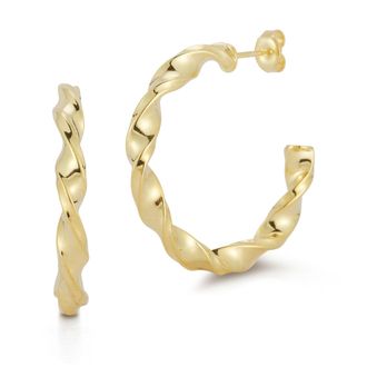 Glaze Jewelry Sterling Silver Twist Hoops