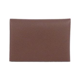 Herm&egrave;s Brown Epsom Leather Coin Purse/Coin Case (Pre-Owned)