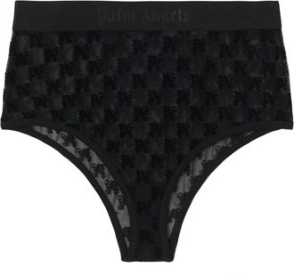 Palm Angels Monogram Lace Ondergoed - Dames - Onderbroek - Zwart - XS - Ondergoed